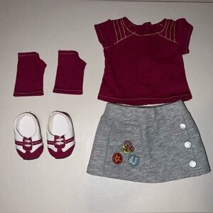 American Girl Gray U Outfit